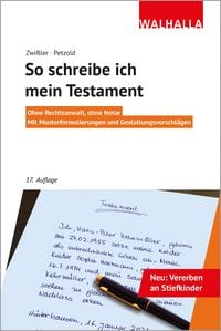 Produktbild: So schreibe ich mein Testament