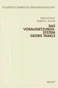 Produktbild: Das Voraussetzungssystem Georg Trakls