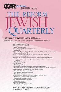 Produktbild: CCAR Journal: The Reform Jewish Quarterly: Summer 2022: Fifty Years of Women in the Rabbinate