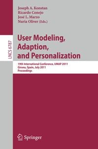 Produktbild: User Modeling, Adaptation and Personalization