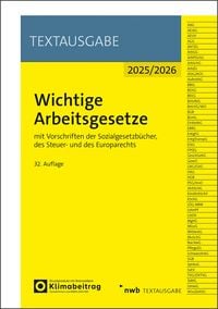 Produktbild: Wichtige Arbeitsgesetze