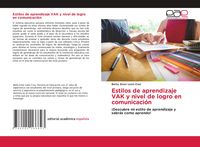 Produktbild: Estilos de aprendizaje VAK y nivel de logro en comunicaci&oacute;n
