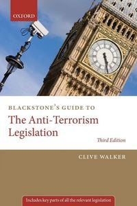 Produktbild: Blackstone's Guide to the Anti-Terrorism Legislation