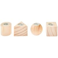 Produktbild: Mini Kerzenhalter Geometrische Formen, 4 St&uuml;ck,