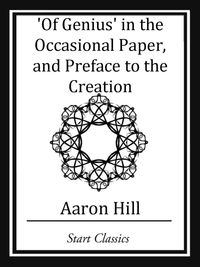 Produktbild: Of Genius' in the Occassional Paper, and Preface to the Creation