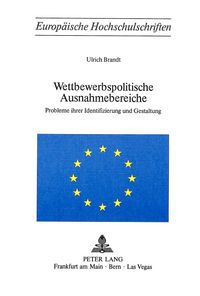 Produktbild: Wettbewerbspolitische Ausnahmebereiche