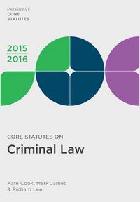 Produktbild: Cook, K: Core Statutes on Criminal Law