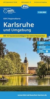 Produktbild: BVA ADFC Regionalkarte Karlsruhe und Umgebung 1:50.000