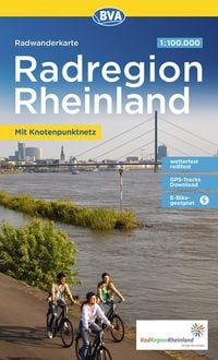 Produktbild: BVA Radwanderkarte RadRegion Rheinland die sch&ouml;nsten Radtouren mit Knotenpunkten 1:100.000