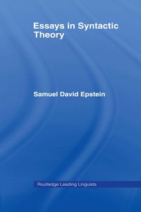 Produktbild: Essays in Syntactic Theory
