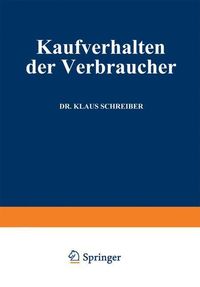 Produktbild: Kaufverhalten der Verbraucher