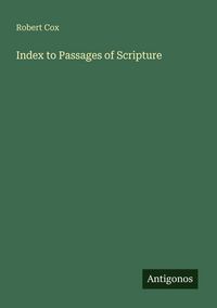 Produktbild: Index to Passages of Scripture