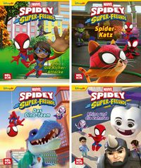Produktbild: Nelson Mini-B&uuml;cher: 4er MARVEL: Spidey und seine Freunde 9-12