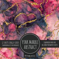 Produktbild: Pink Marble Abstract Scrapbook Paper Pad