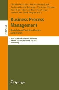 Produktbild: Business Process Management: Blockchain and Central and Eastern Europe Forum
