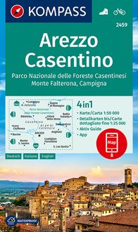 Bild vom Artikel KOMPASS Wanderkarte 2459 Arezzo, Casentino, Parco Nazionale delle Foreste Casentinesi, Monte Falterona, Campigna 1:50.000 vom Autor 