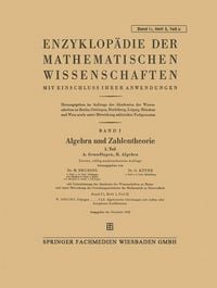 Produktbild: Enzyklop&auml;die der Mathematischen Wissenschaften mit Einschluss Ihrer Anwendungen