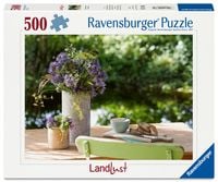 Produktbild: Landlust Puzzle 500 Teile - Blumengru&szlig; am Gartentisch