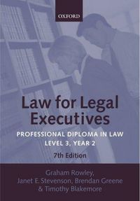 Produktbild: Greene, B: Law for Legal Executives