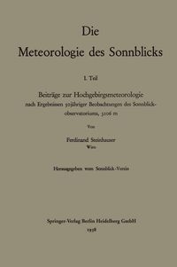 Produktbild: Die Meteorologie des Sonnblicks