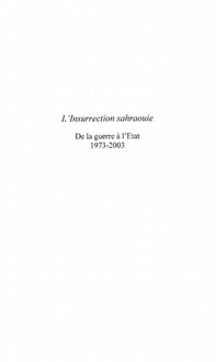 Produktbild: L'insurrection Sahraouie