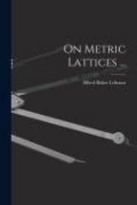 Produktbild: On Metric Lattices ...