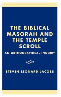 Produktbild: Biblical Masorah and the Temple Scroll