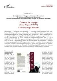 Produktbild: Carnets de voyage - congo-belgique, 1945-1959