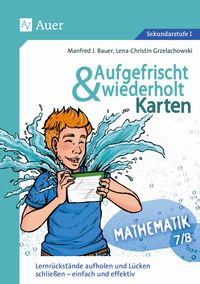 Produktbild: Aufgefrischt-und-wiederholt-Karten Mathematik 7-8