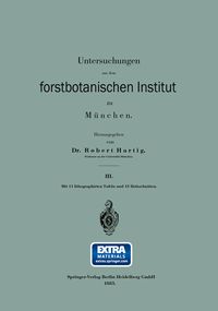Produktbild: Untersuchungen aus dem forstbotanischen Institut zu M&uuml;nchen