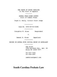 Produktbild: South Carolina Probate Law