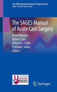 Produktbild: The SAGES Manual of Acute Care Surgery