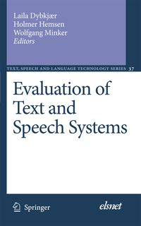 Produktbild: Evaluation of Text and Speech Systems