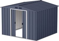 Produktbild: Metall Ger&auml;tehaus 262x234 Gartenhaus Schiebet&uuml;ren