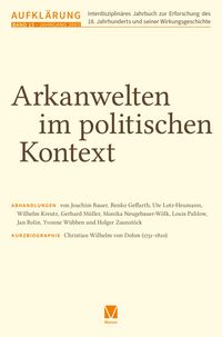Produktbild: Aufkl&auml;rung, Band 15: Arkanwelten im politischen Kontext