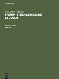 Produktbild: Fr&uuml;hmittelalterliche Studien. Band 13