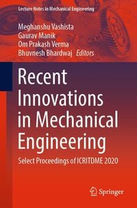 Produktbild: Recent Innovations in Mechanical Engineering