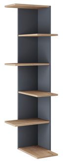 Produktbild: Holz Wandregal H&auml;ngeregal Eckregal Regal Balos XL