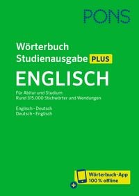 Produktbild PONS Wörterbuch Studienausgabe Plus Englisch