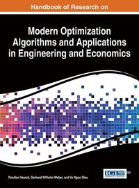 Produktbild: Handbook of Research on Modern Optimization Algorithms and Applications in Engineering and Economics