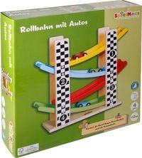 Produktbild: SpielMaus Holz Rollbahn mit Autos