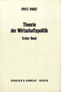 Produktbild: Theorie der Wirtschaftspolitik.
