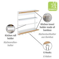Küchenregal Magna Weiß, Magnetisches bestellen zur ohne Befestigung Bohren Regal online