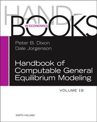 Produktbild: Handbook of Computable General Equilibrium Modeling