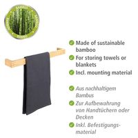 Bambus, Befestigungsmaterial aus online cm, bestellen 60 Handtuchstange inkl. Bambusa