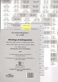 Bild vom Artikel Dürckheimregister® Arbeitsgesetze mit Stichworten vom Autor Constantin Dürckheim