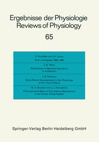 Produktbild: Ergebnisse der Physiologie / Reviews of Physiology