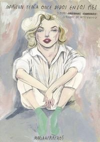 Produktbild: Marilyn ten&iacute;a once dedos en los pies : y otras leyendas de Hollywood