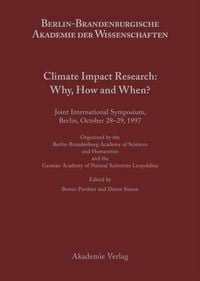 Produktbild: Climate Impact Research: Why, How and When?