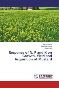 Produktbild: Responce of N, P and K on Growth, Yield and Acquisition of Mustard